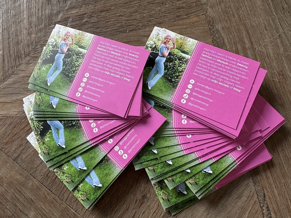 nieuwe visitekaartjes
